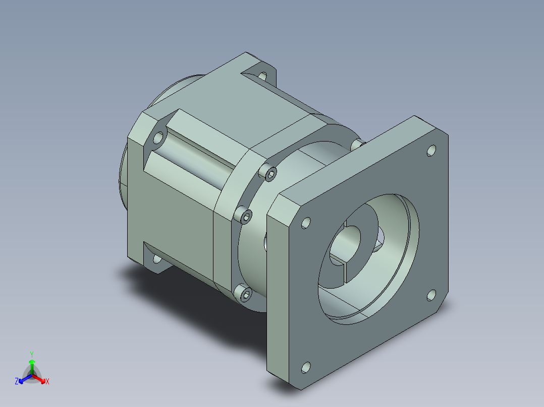 直齿孔PLX142-L1 35-114.3-200-M12-ZJ.stp正等轴测图
