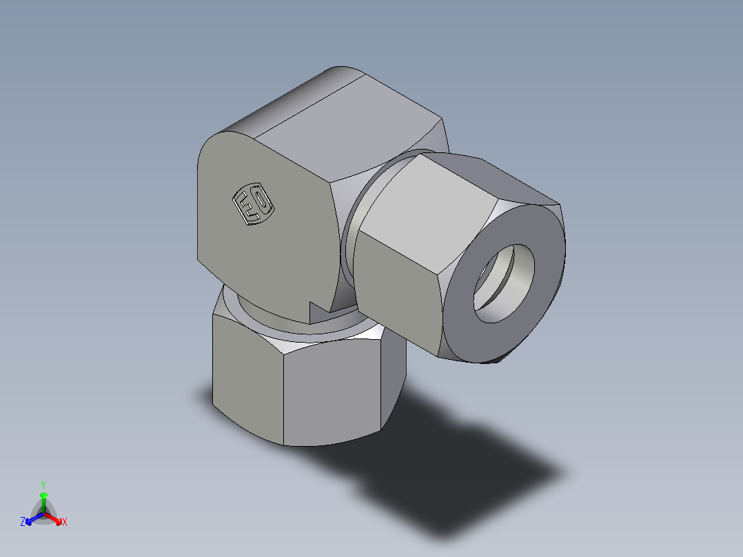 卡套式工业通用硬管接头EO_Union_elbow_W12ZSCF