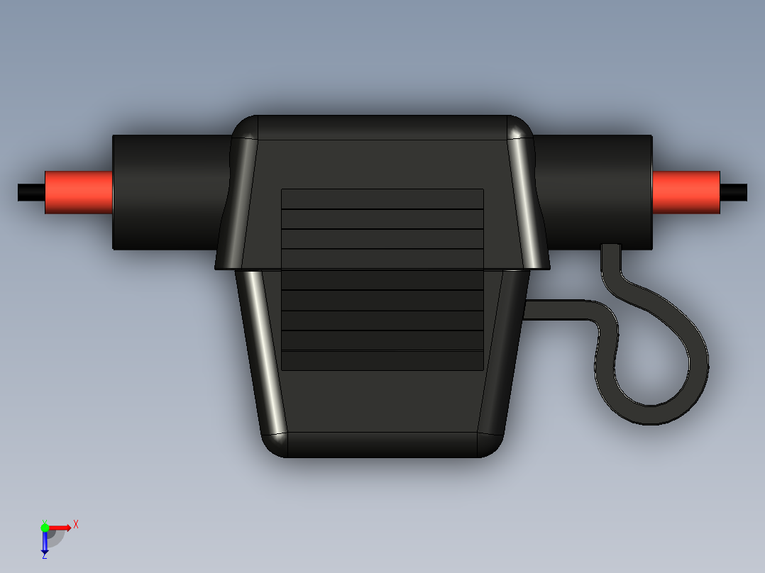 直列式刀片保险丝座俯视图
