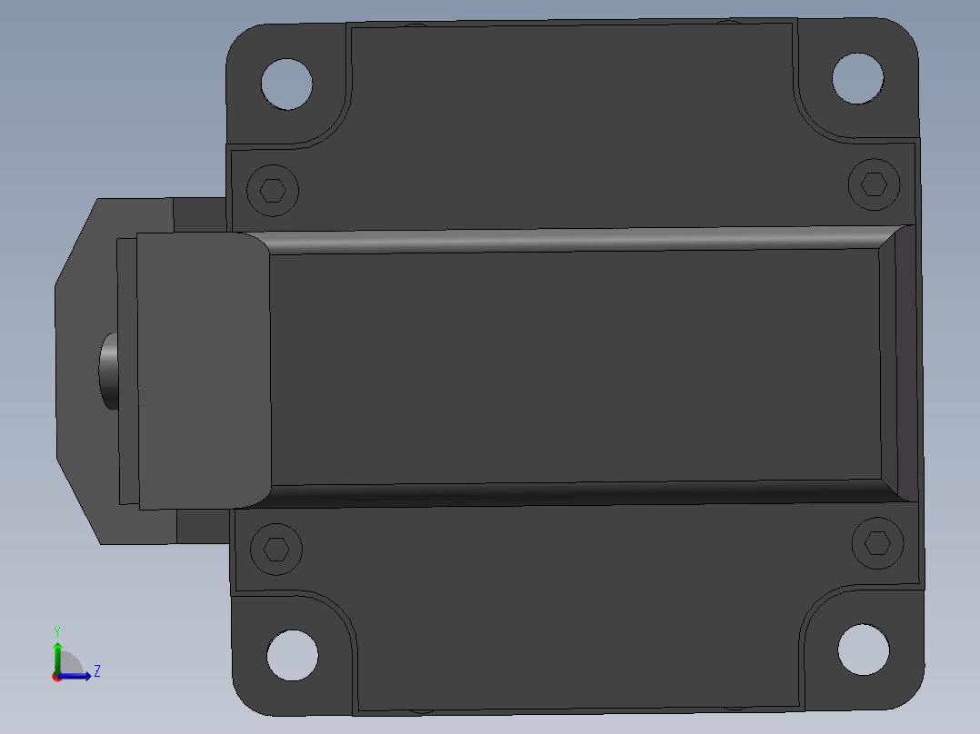 45-SP-(400w电机+联轴器+45法兰60-60+45TB马达座)左视图