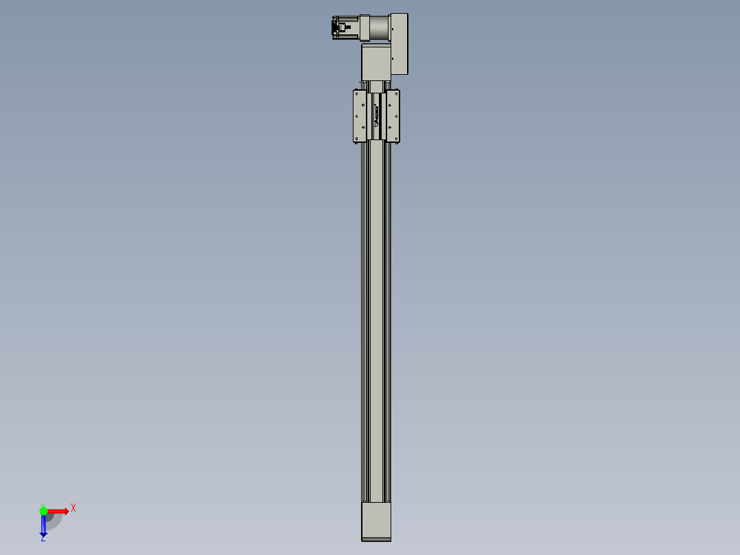 威洛博直线电机模组EB10-L224-S1200-BR-ZP75-MS3-5K俯视图