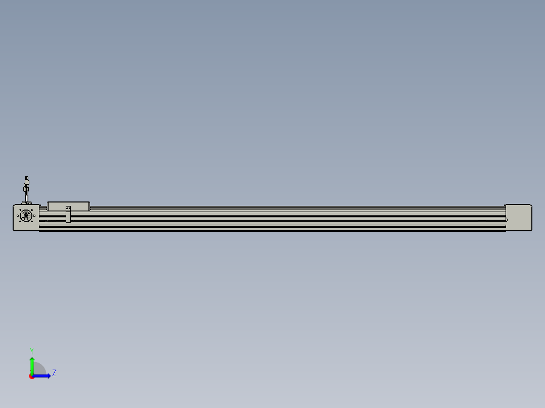 威洛博直线电机模组EB6-L140-S1250-R-P40-MS3左视图