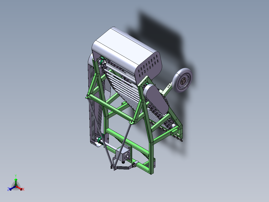 马铃薯收获机设计正等轴测图