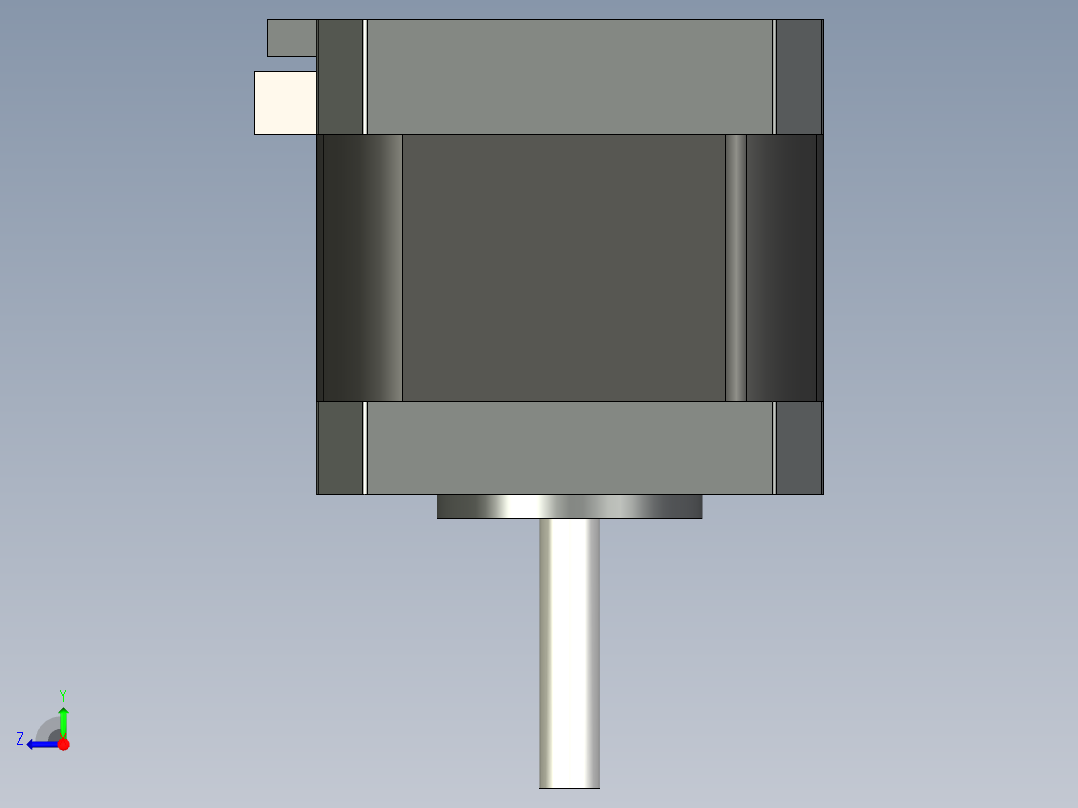 Nema17 42-40步进电机右视图