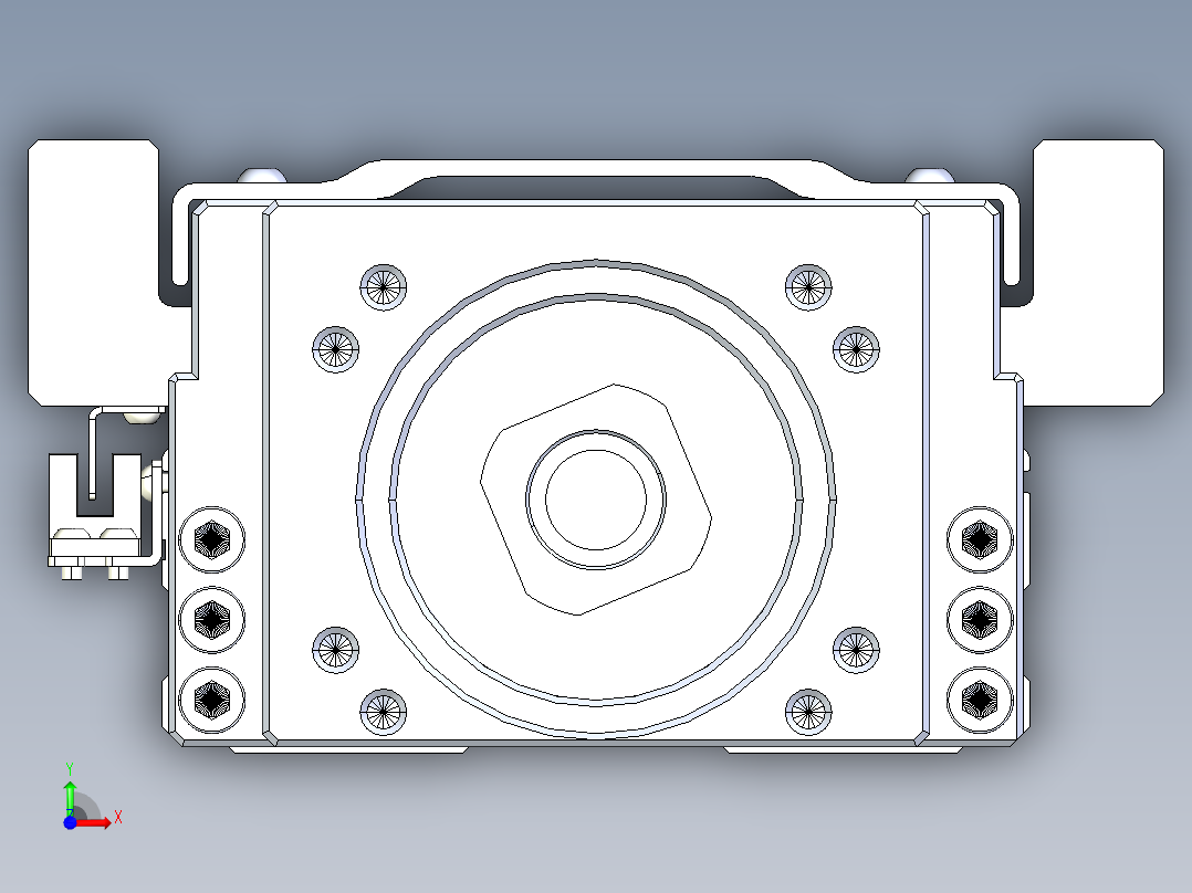 TPA-KNR-130E-2525C-L150A1-M-F0-N3线性模块铝制底座前视图