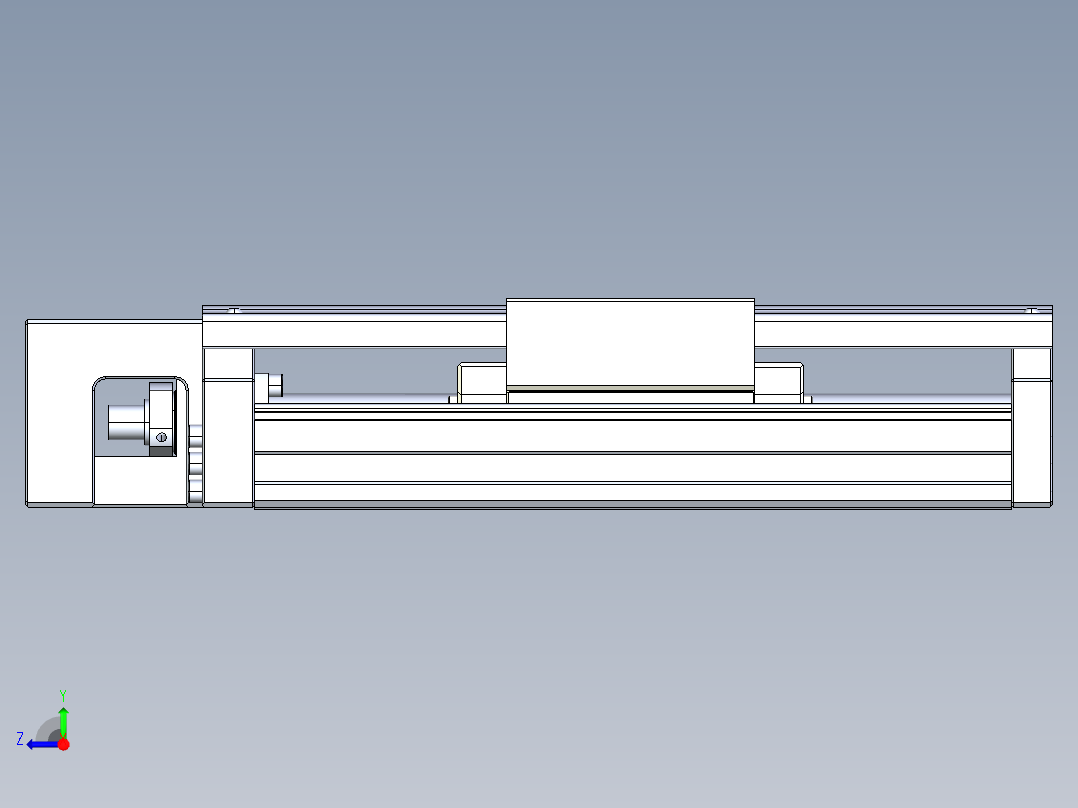 TPA-KNR-130E-2525C-L150A1-M-F0-N3线性模块铝制底座右视图