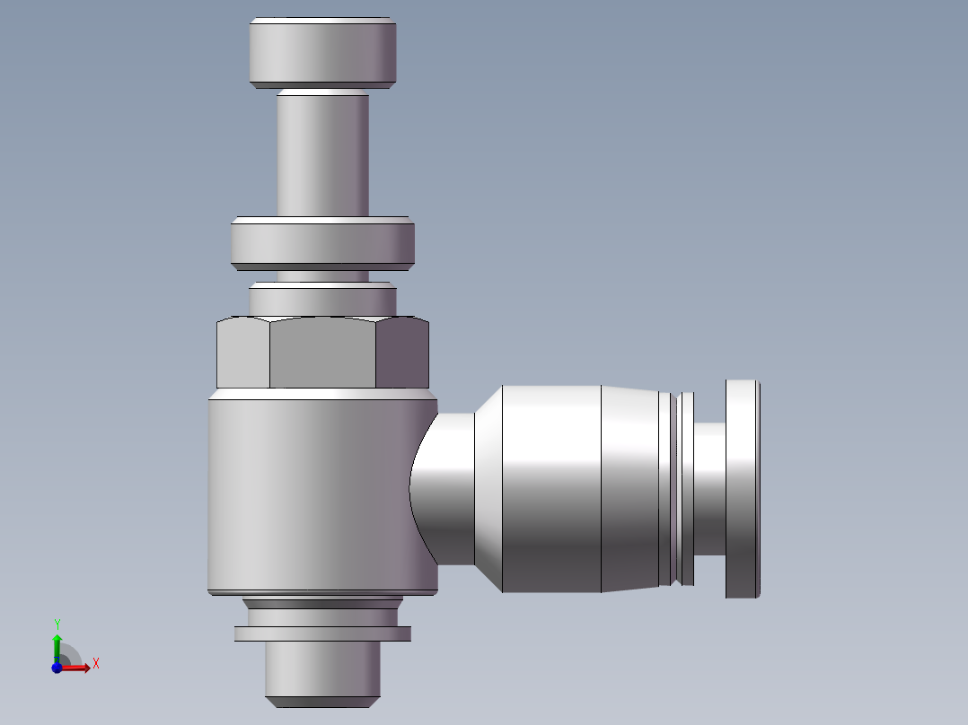 节流阀PSL4M5A（M5-4厘）前视图