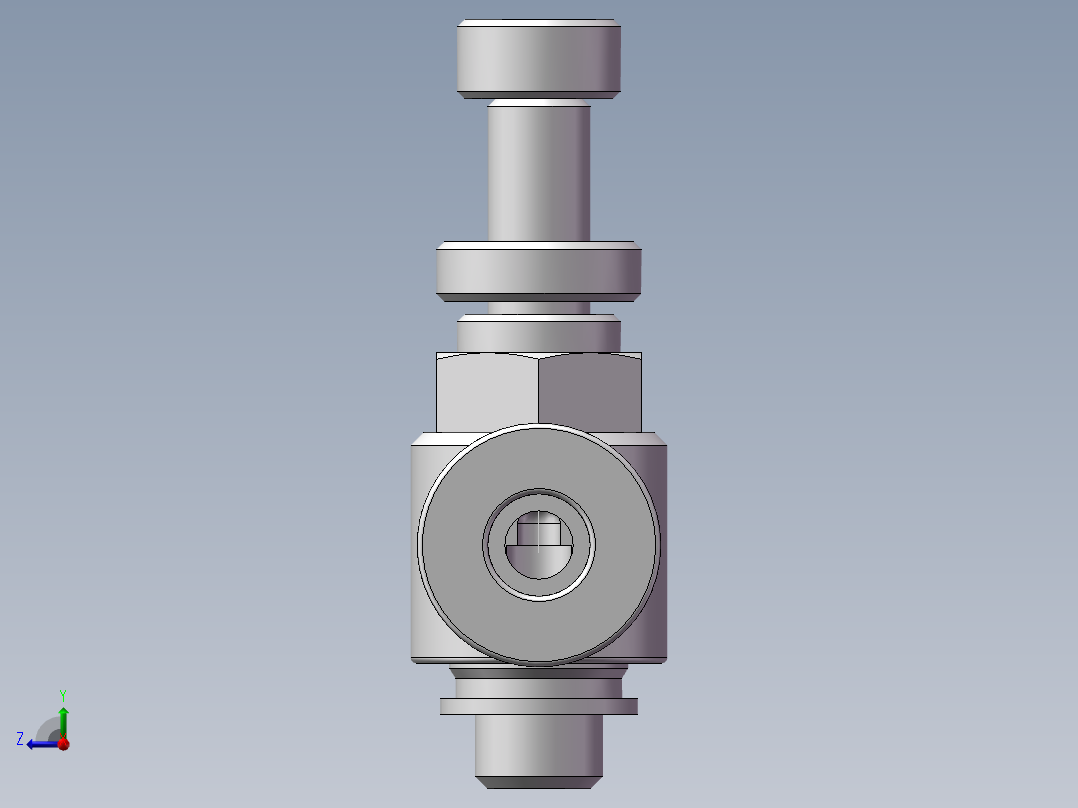 节流阀PSL4M5A（M5-4厘）右视图