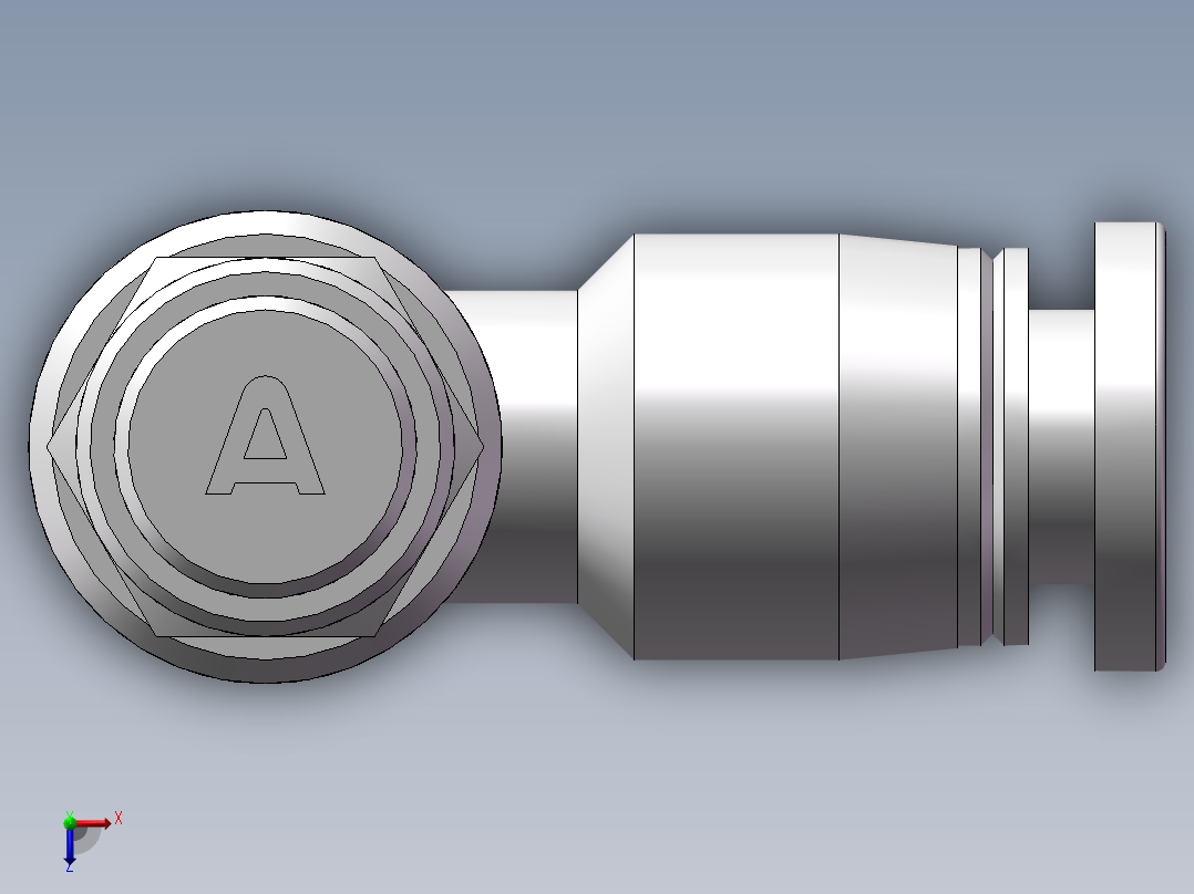 节流阀PSL4M5A（M5-4厘）俯视图