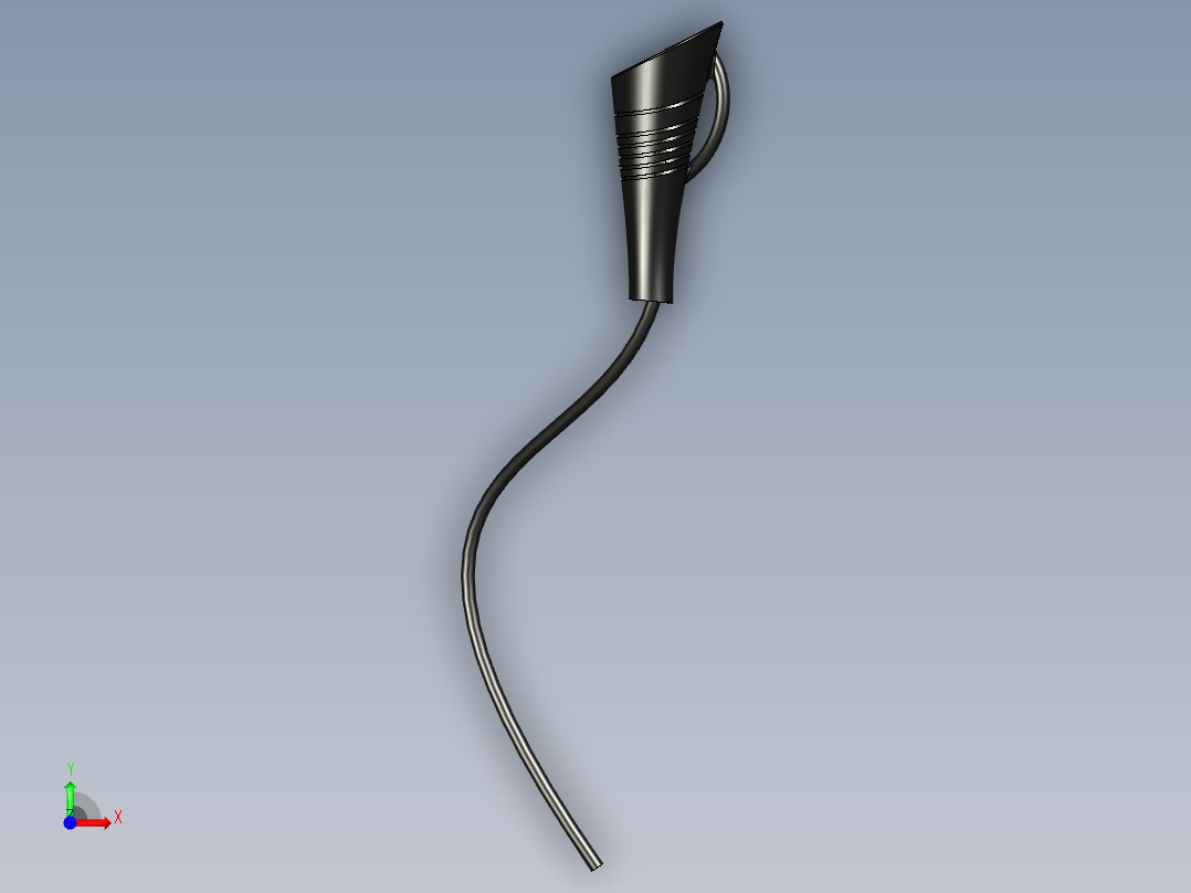 带扩散器的吹风机前视图