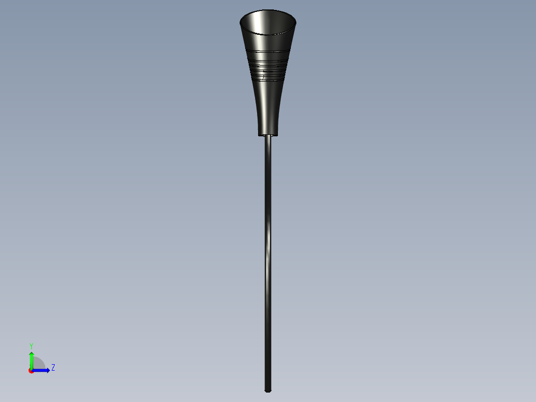 带扩散器的吹风机左视图