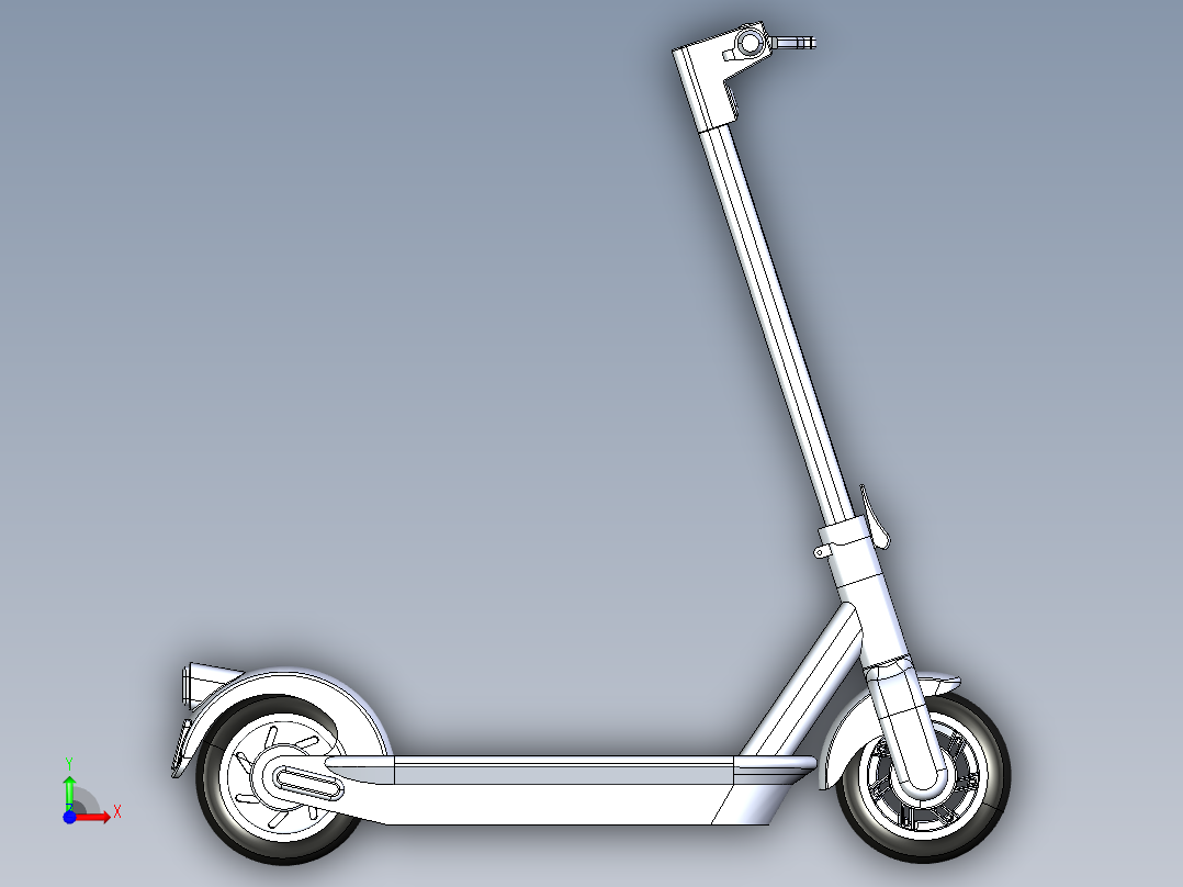 废料倾斜输送机前视图