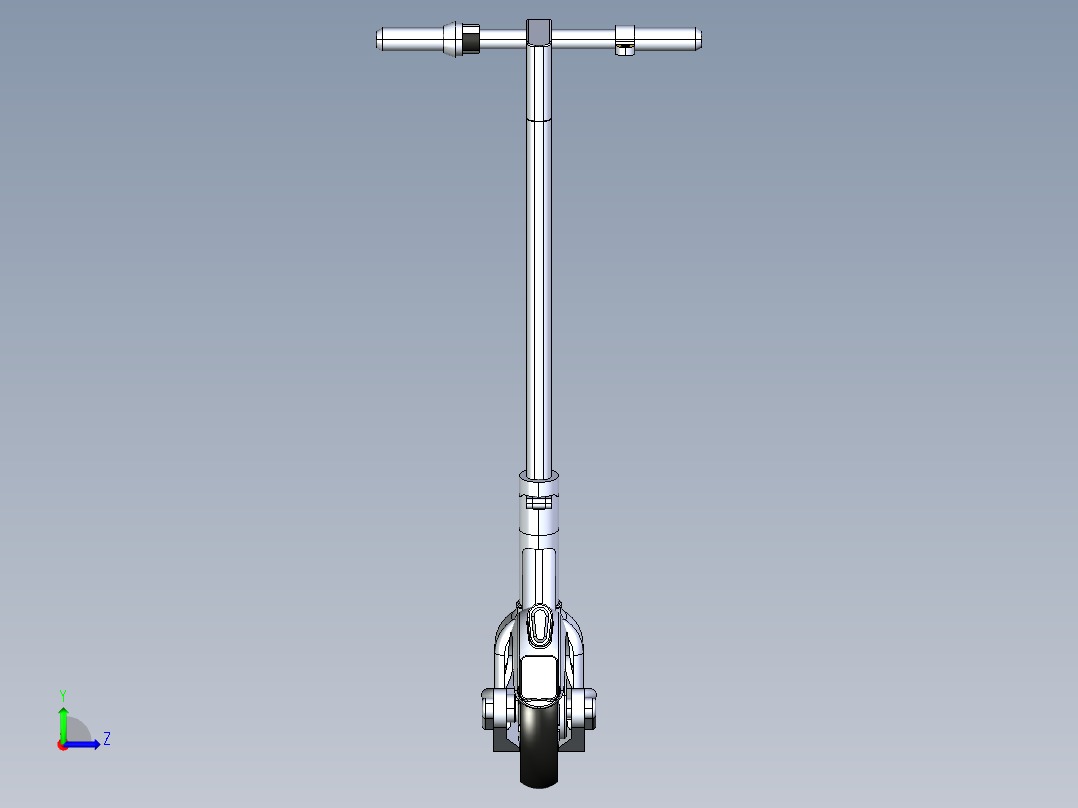 废料倾斜输送机左视图