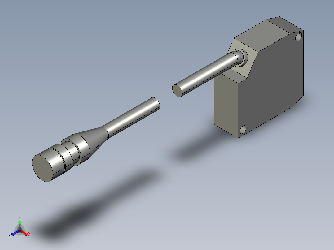 基恩士LB-12_kc图纸模型正等轴测图