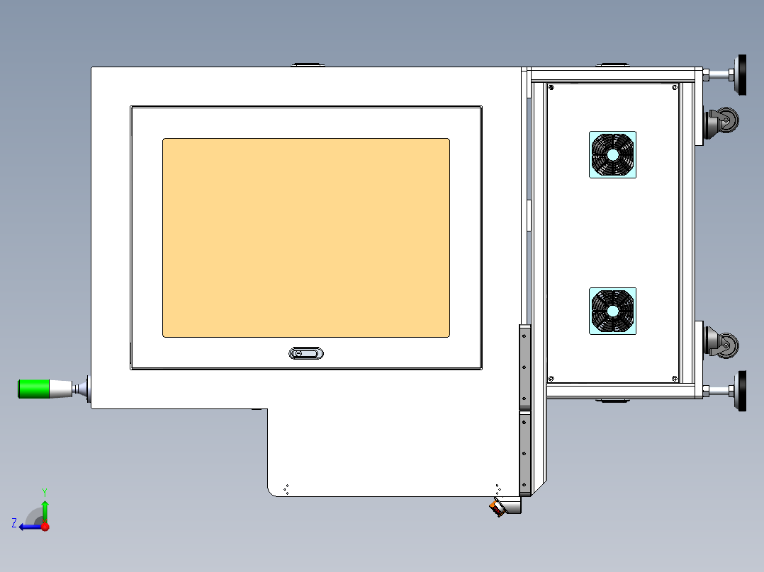 磁铁无磁区检测设备右视图