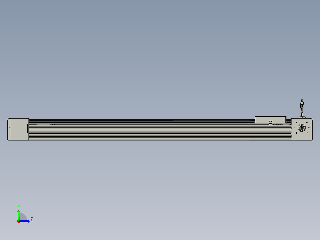 威洛博直线电机模组EB8-L200-S1050-L-P75-MS3左视图