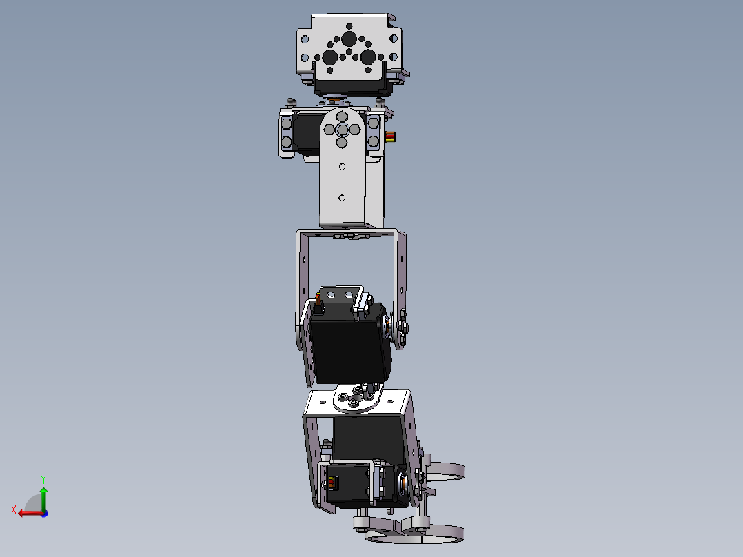 仿人肩机械臂SW三维图==1368801==500后视图