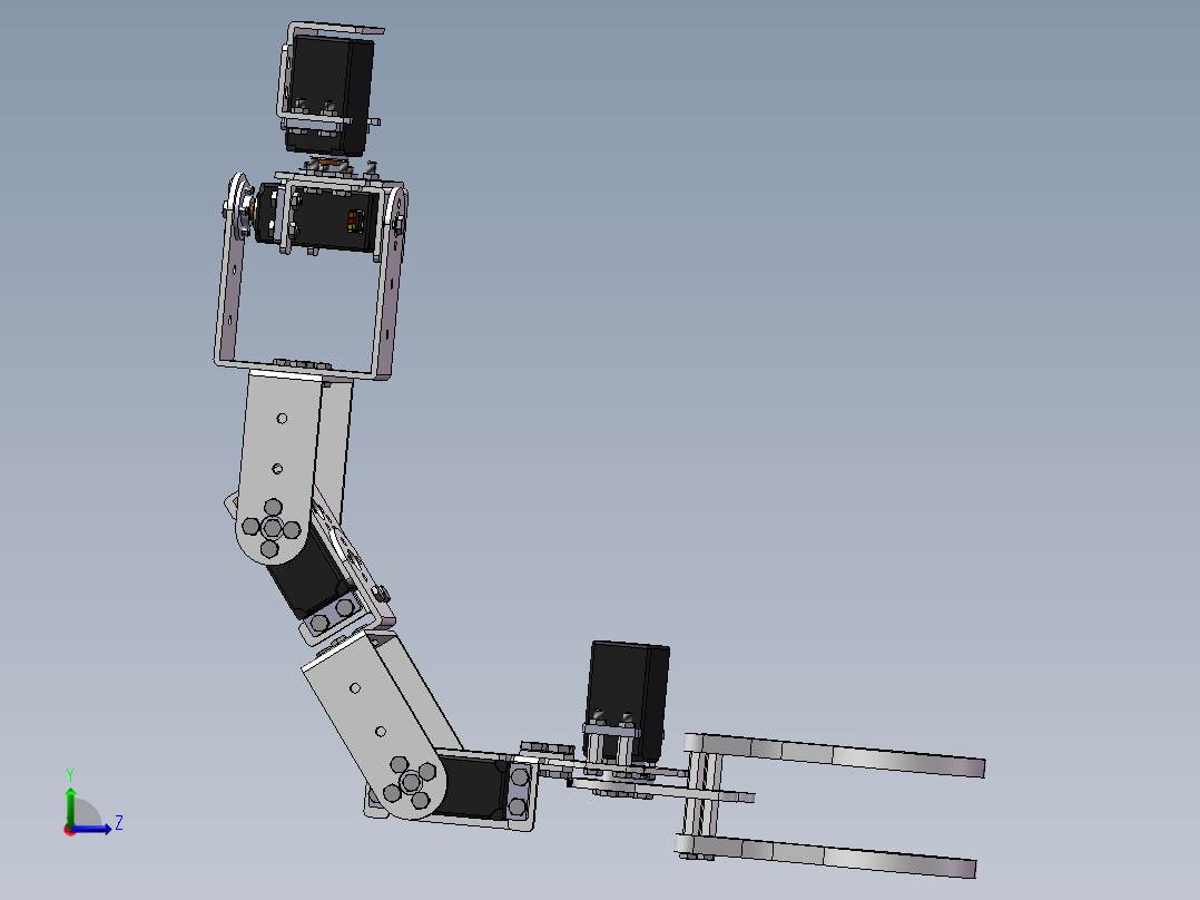 仿人肩机械臂SW三维图==1368801==500左视图