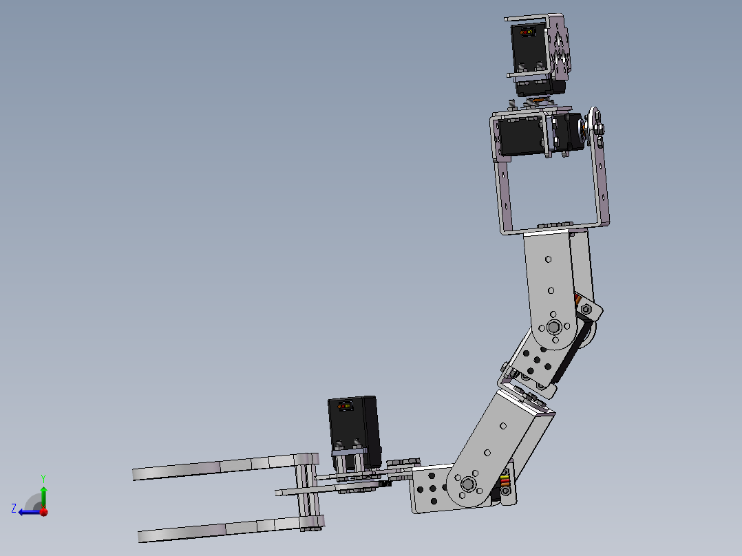 仿人肩机械臂SW三维图==1368801==500右视图