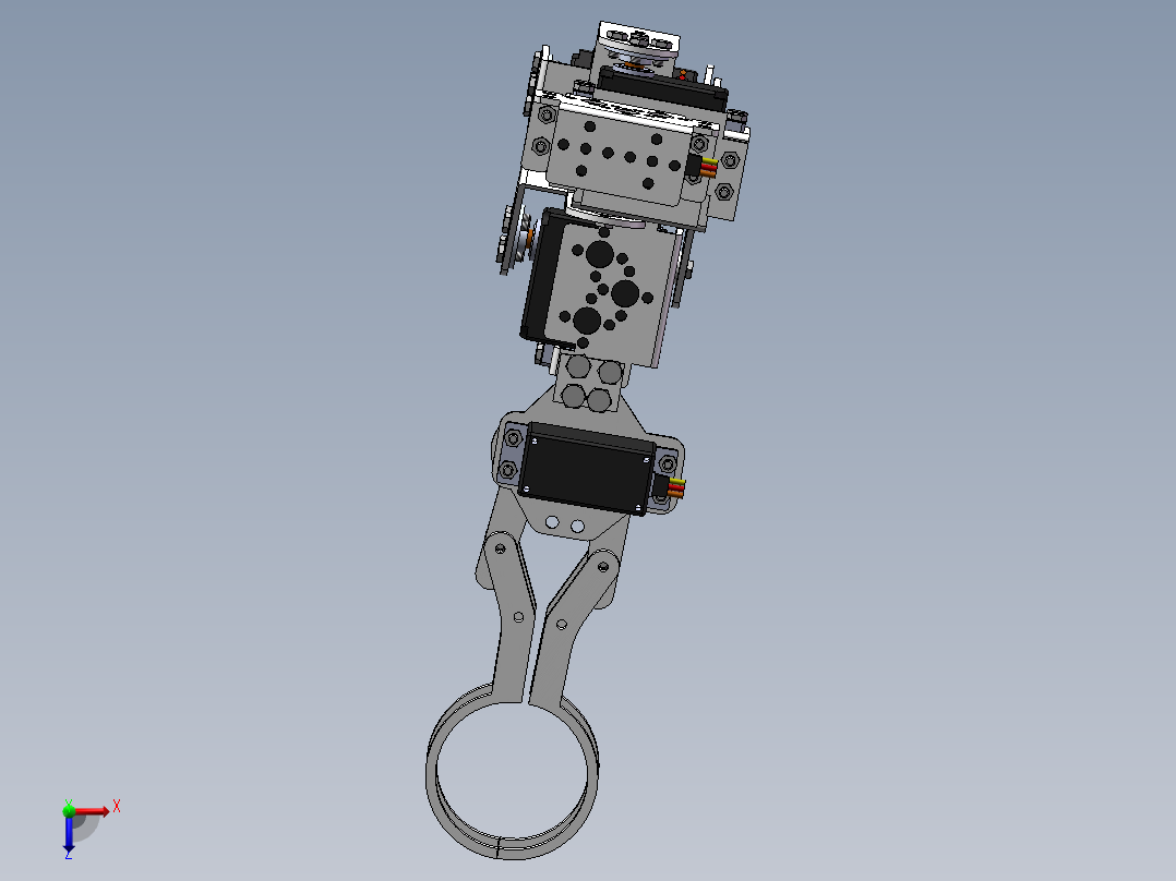 仿人肩机械臂SW三维图==1368801==500俯视图