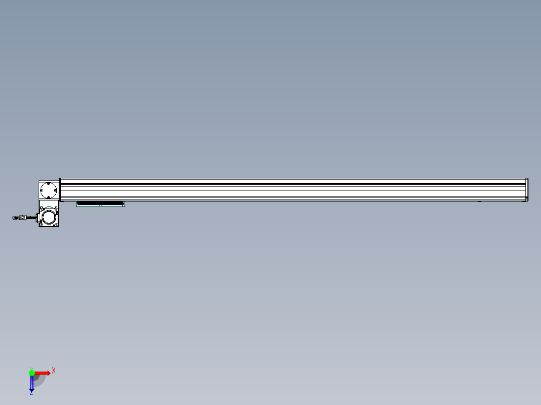 威洛博VBC同步带传动一无尘环境VBC14-L45-S1250-BLU-ZP40-C3俯视图