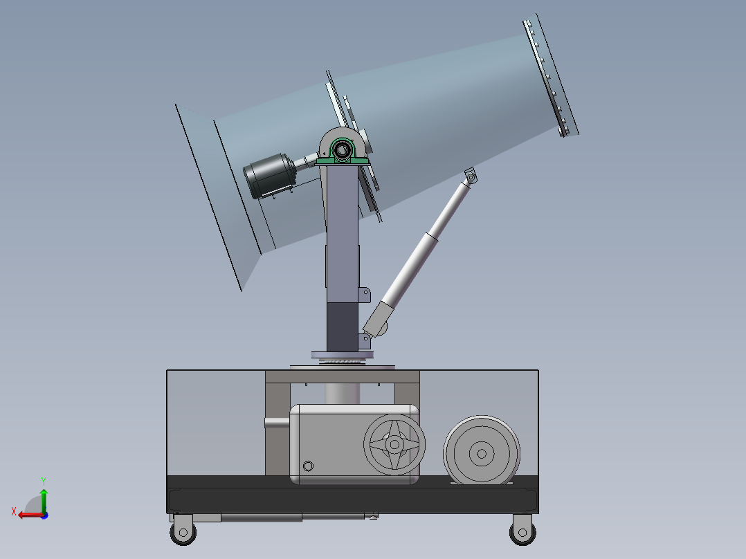 雾化炮（除尘雾炮）后视图