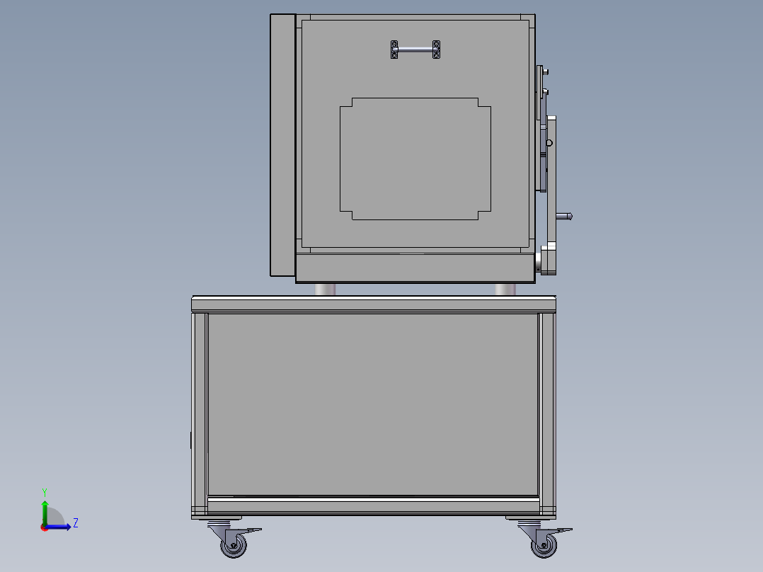 VI手机测试设备sw18可编辑左视图