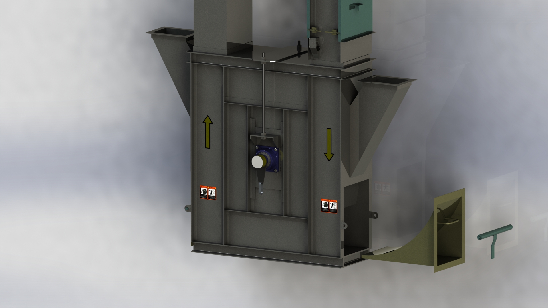 链斗升降机核心结构三维建模图纸 SOLIDWORKS设计