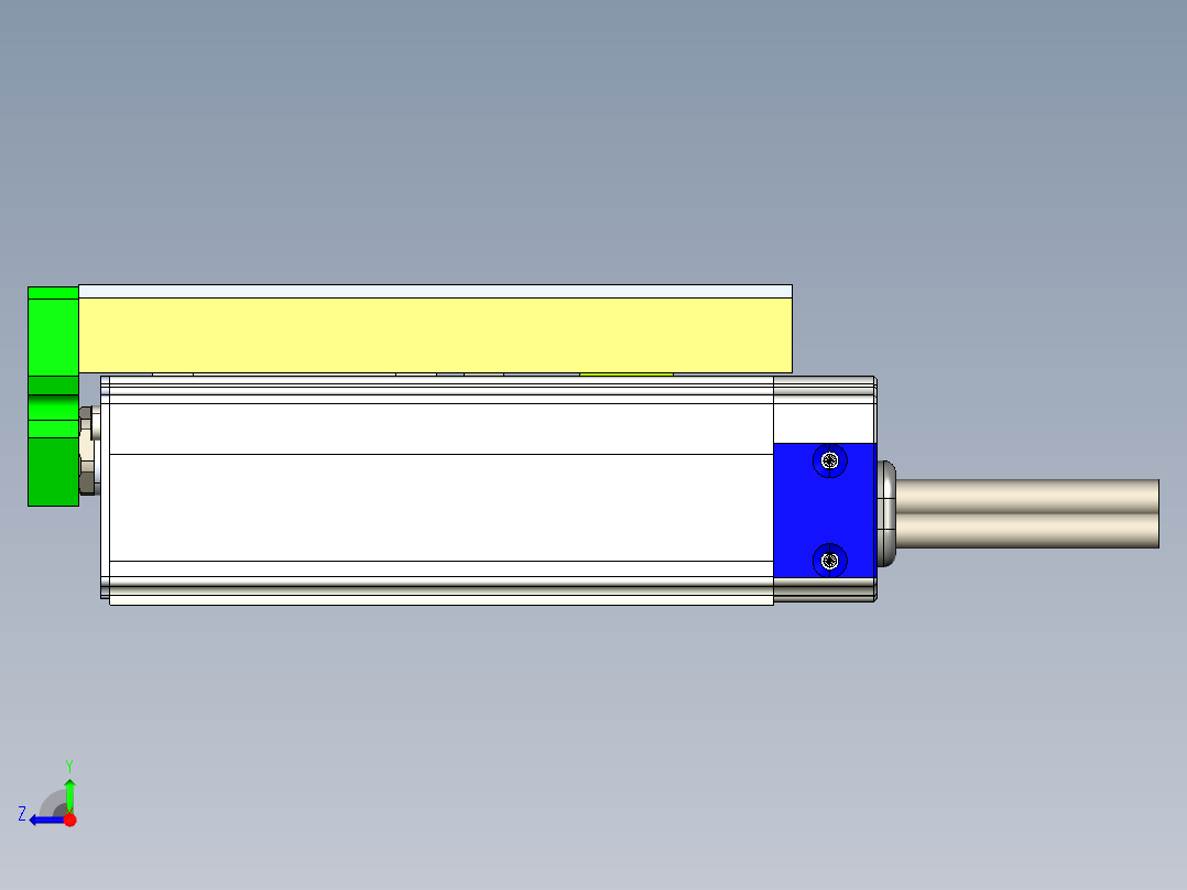 威洛博LES小滑台LES16-Lxx-S50-BR右视图