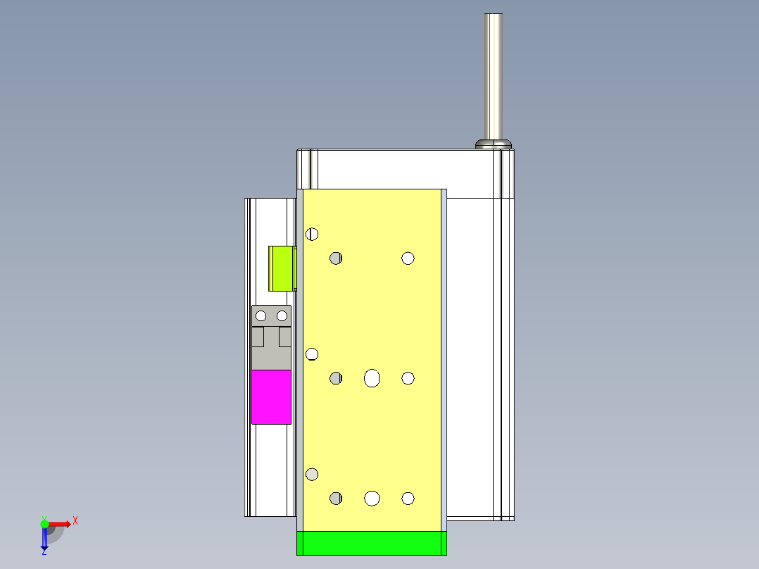 威洛博LES小滑台LES16-Lxx-S50-BR俯视图
