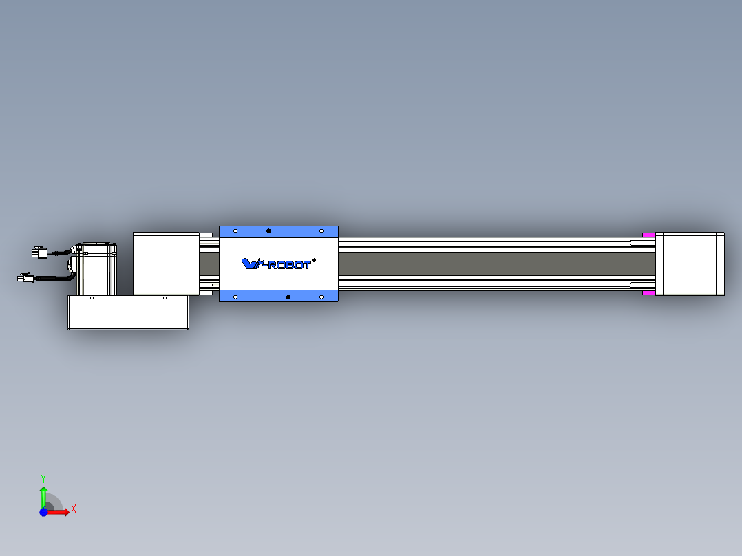 威洛博LB.GB同步带传动--欧规系列GB8-L96-S450-BL-P40前视图