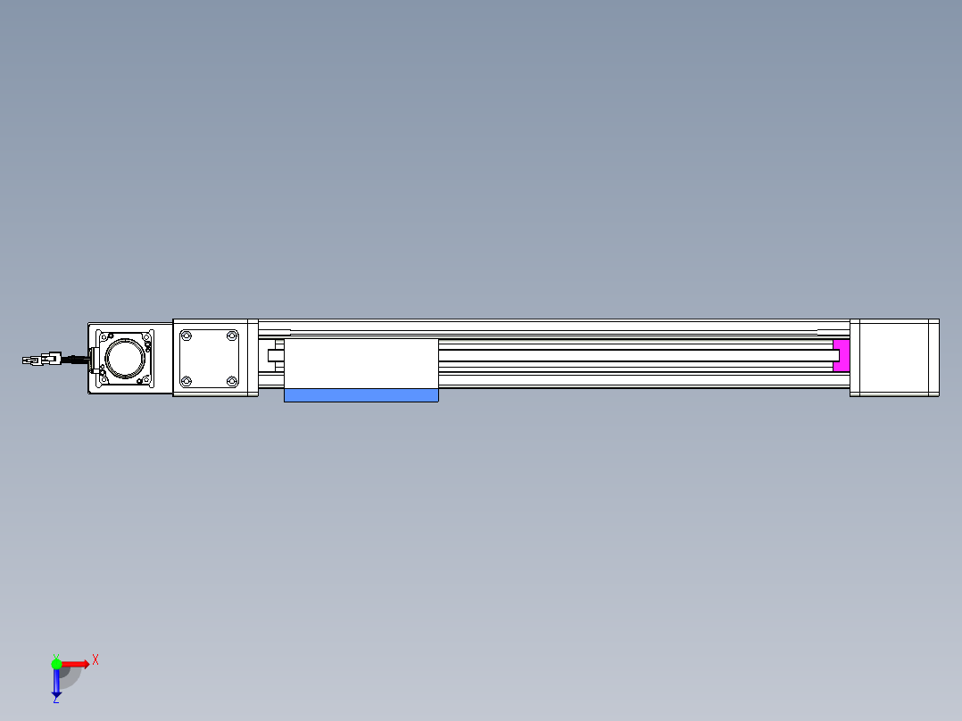 威洛博LB.GB同步带传动--欧规系列GB8-L96-S450-BL-P40俯视图
