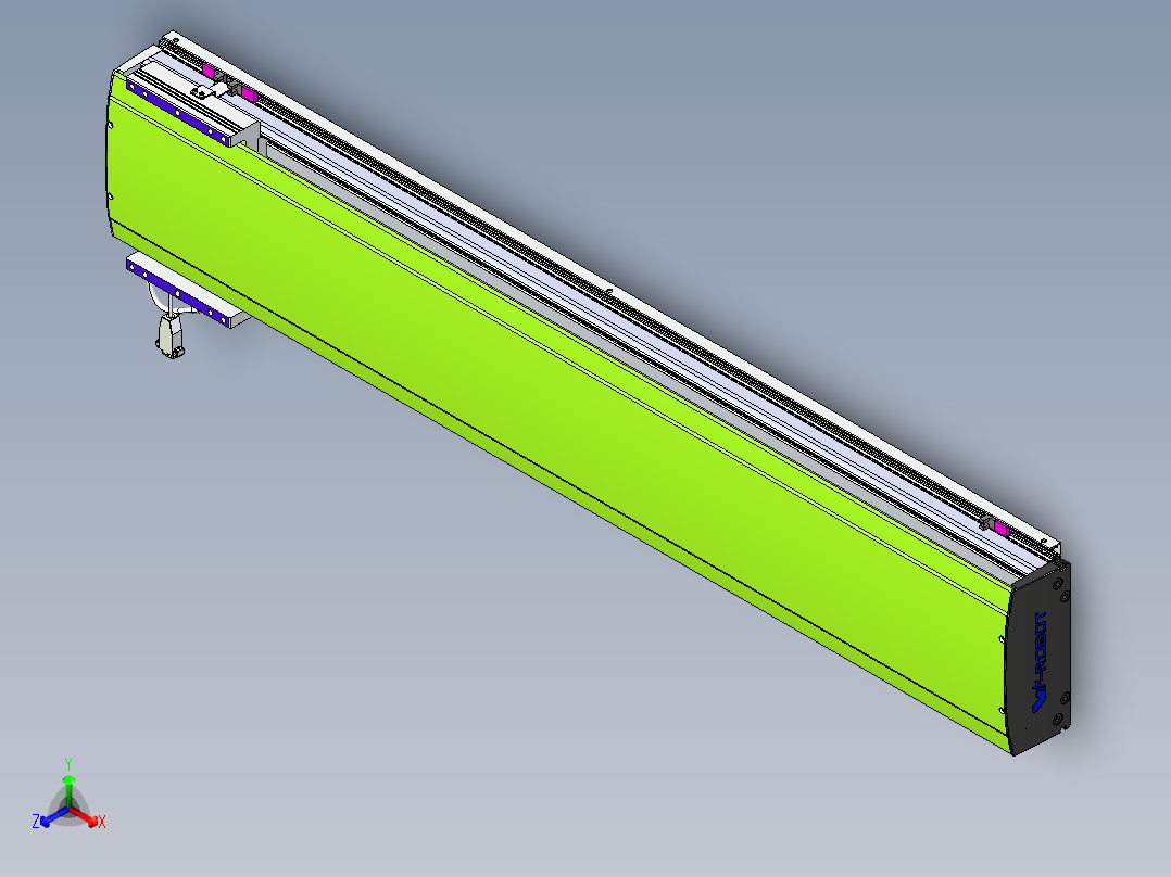 威洛博VL系列直线电机模组-VL22H2-S1150正等轴测图