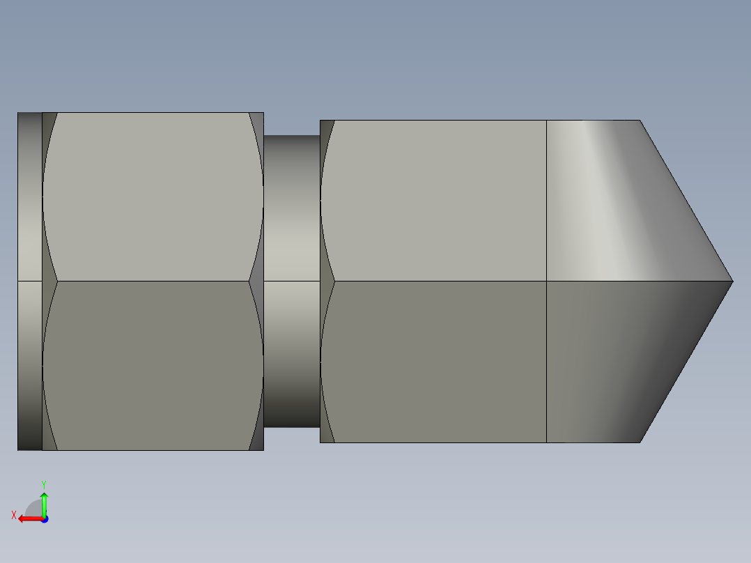卡套式工业通用硬管接头14_dbu-s后视图