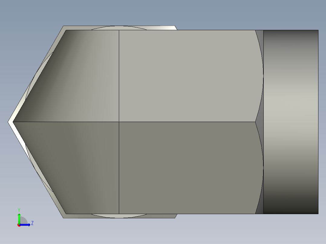 卡套式工业通用硬管接头14_dbu-s左视图
