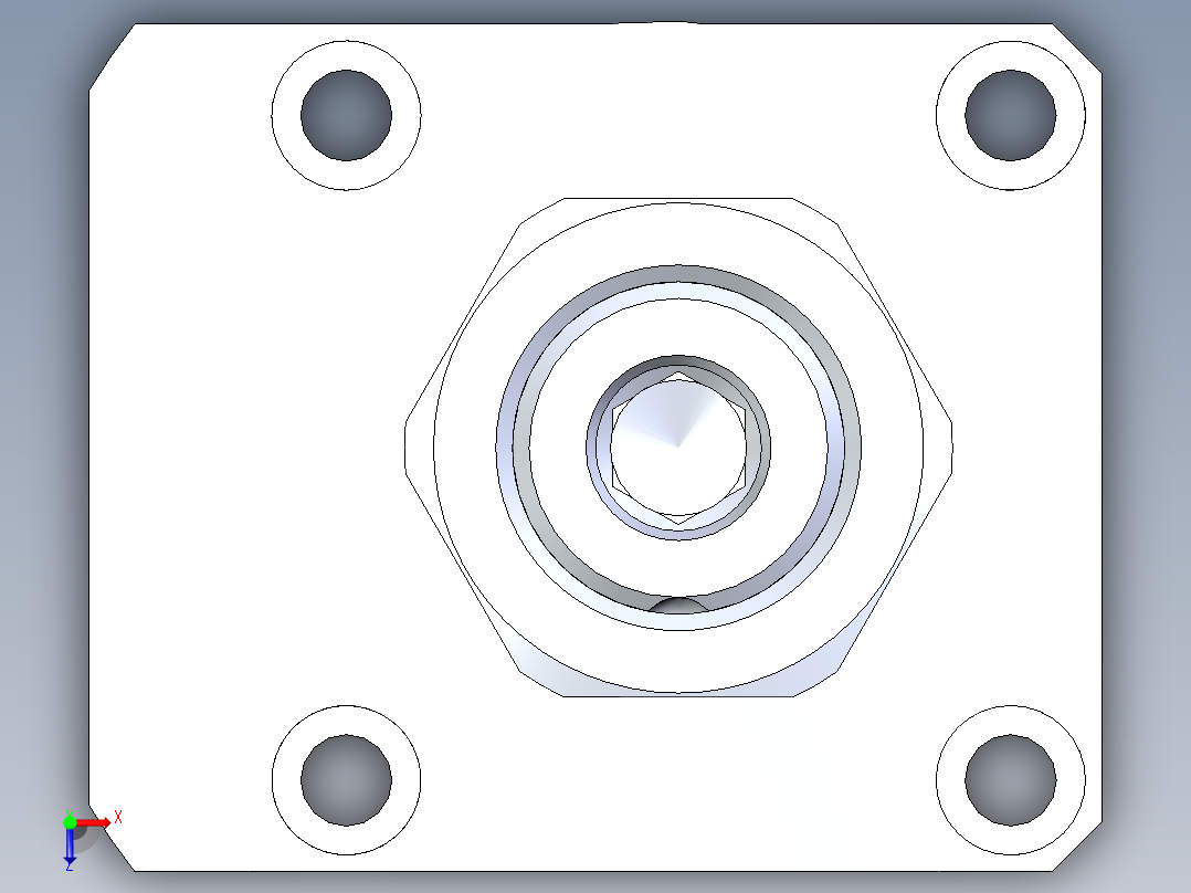 KOSMEKLHA0480-SR-Q20多系列多零件图纸模型俯视图