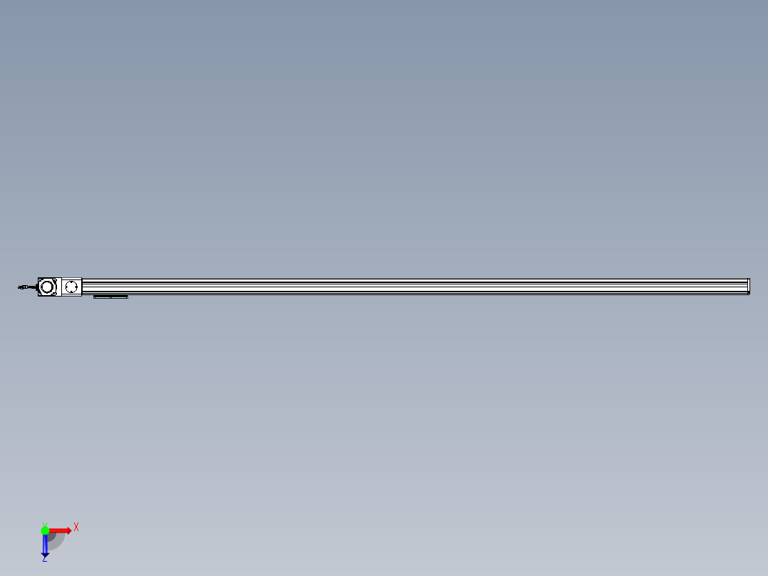 威洛博VBC同步带传动一无尘环境VBC14-L45-S2800-BL-ZP75-C3俯视图