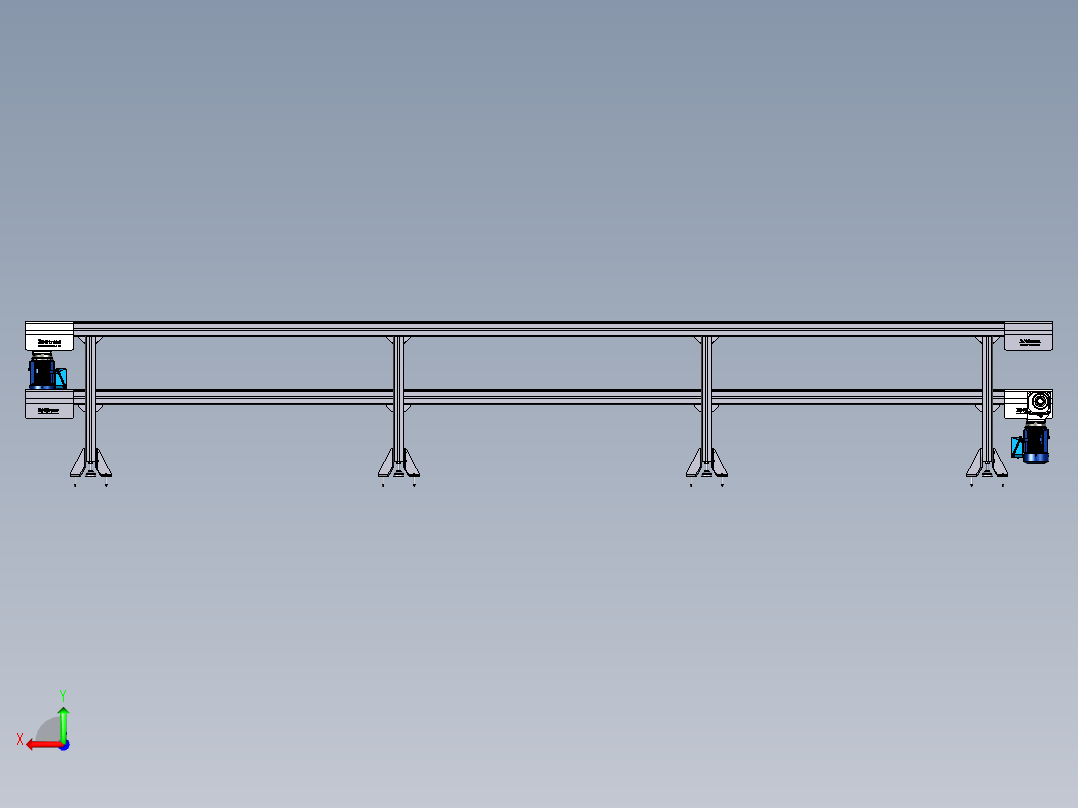 平皮带560×560mm后视图