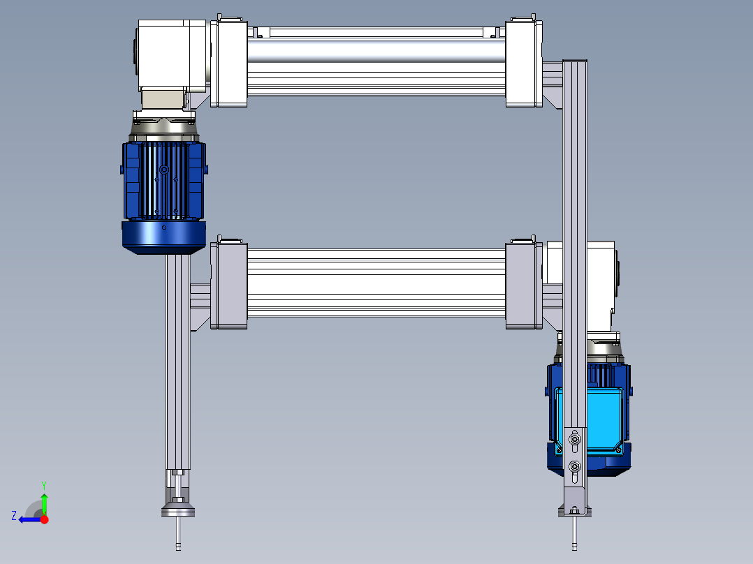平皮带560×560mm右视图