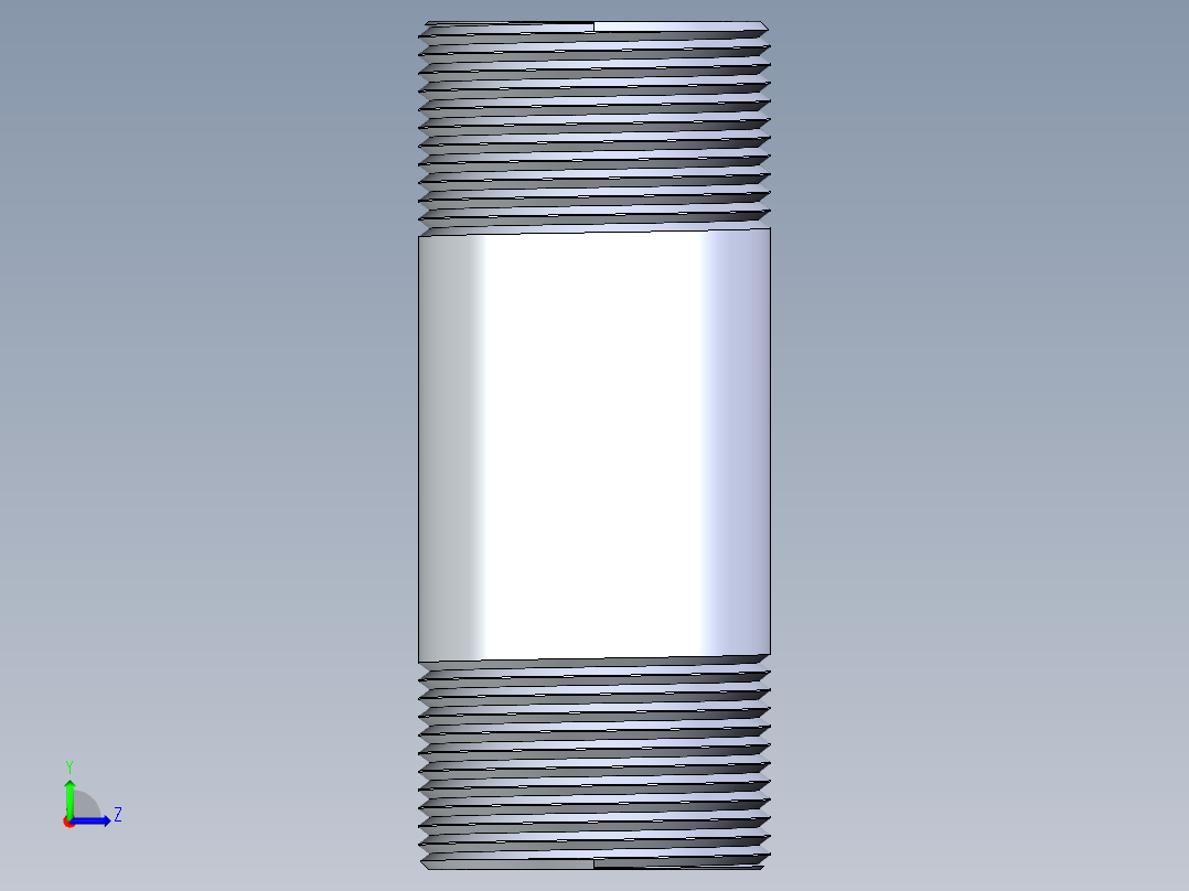 聚氯乙烯配件33-Sch80_Nipple_MPTxMPT_861-173_1.25in x 4in左视图