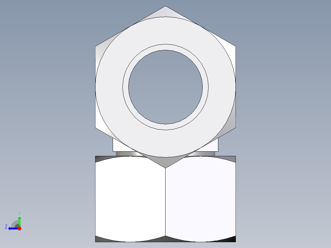 卡套式工业通用硬管接头EO_Swivel_nut_branch_tee_ET22ZLCF右视图