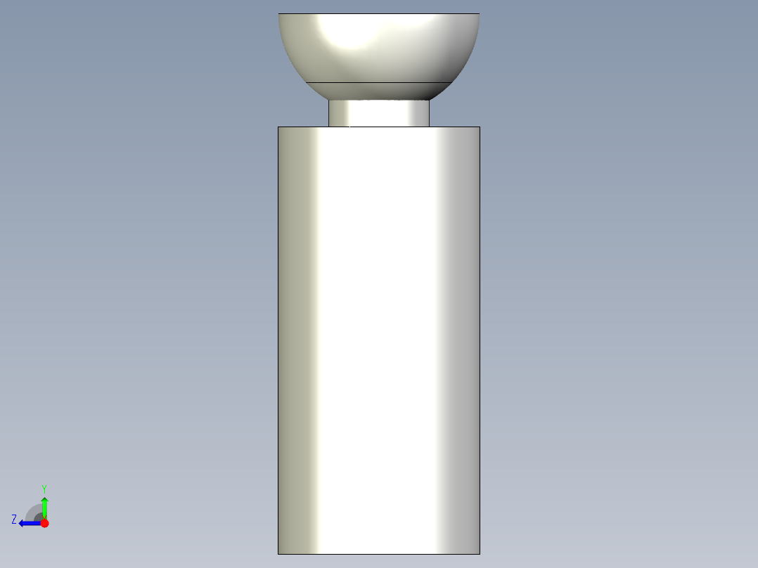 搖擺螺絲(C型)BJ736-C-3D多系列多零件图纸模型右视图