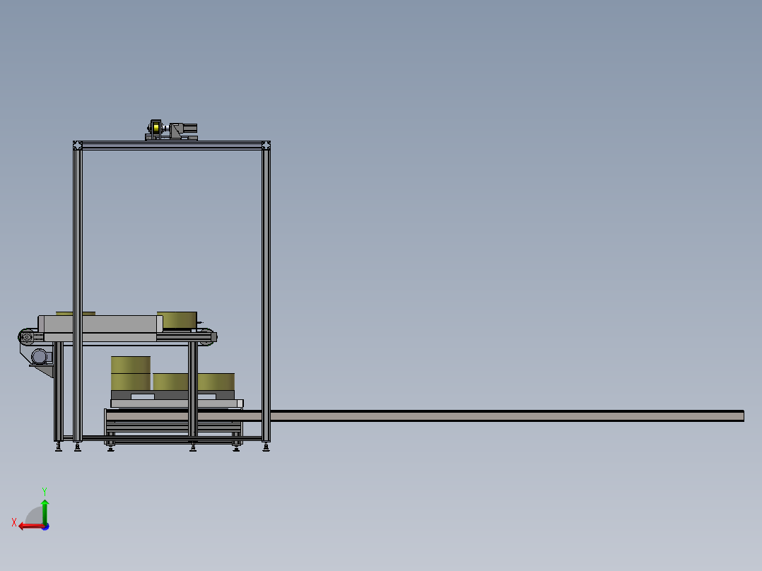 横移码垛机构左视图