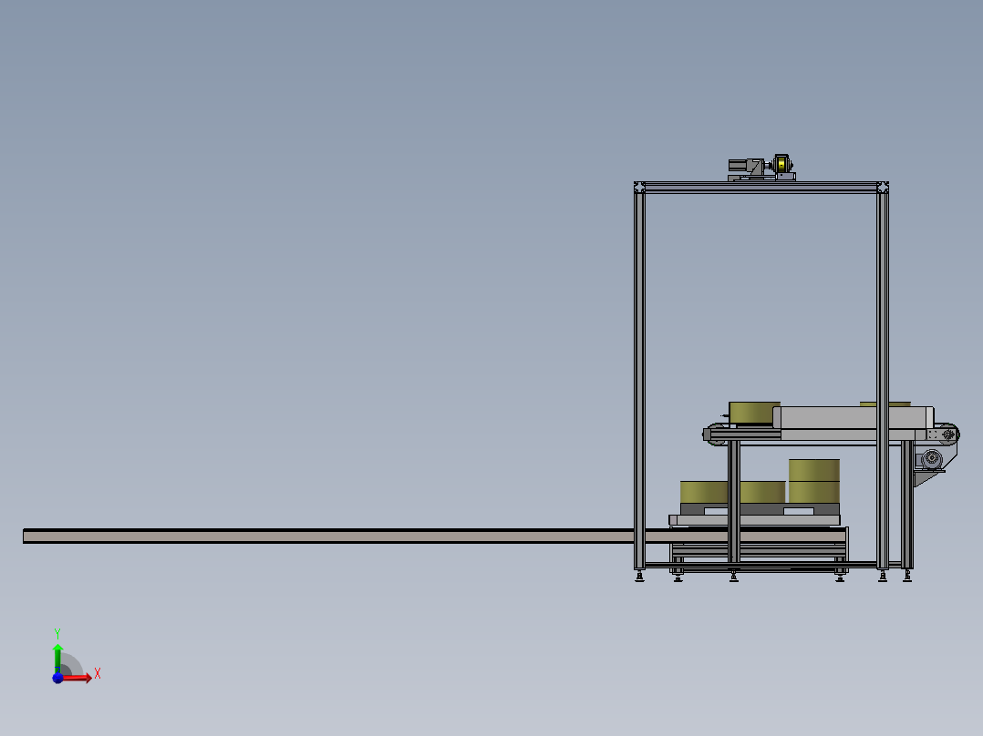 横移码垛机构右视图