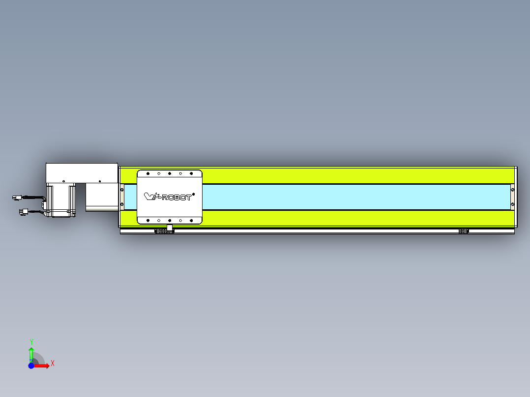 威洛博VBC同步带传动一无尘环境VBC17-L45-S800-BR-ZP75-C3前视图