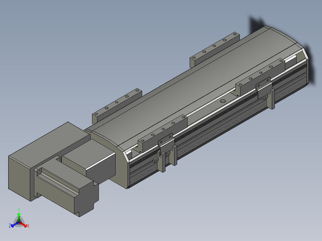 直线模组WG-LHB12-S200-BL设计图纸