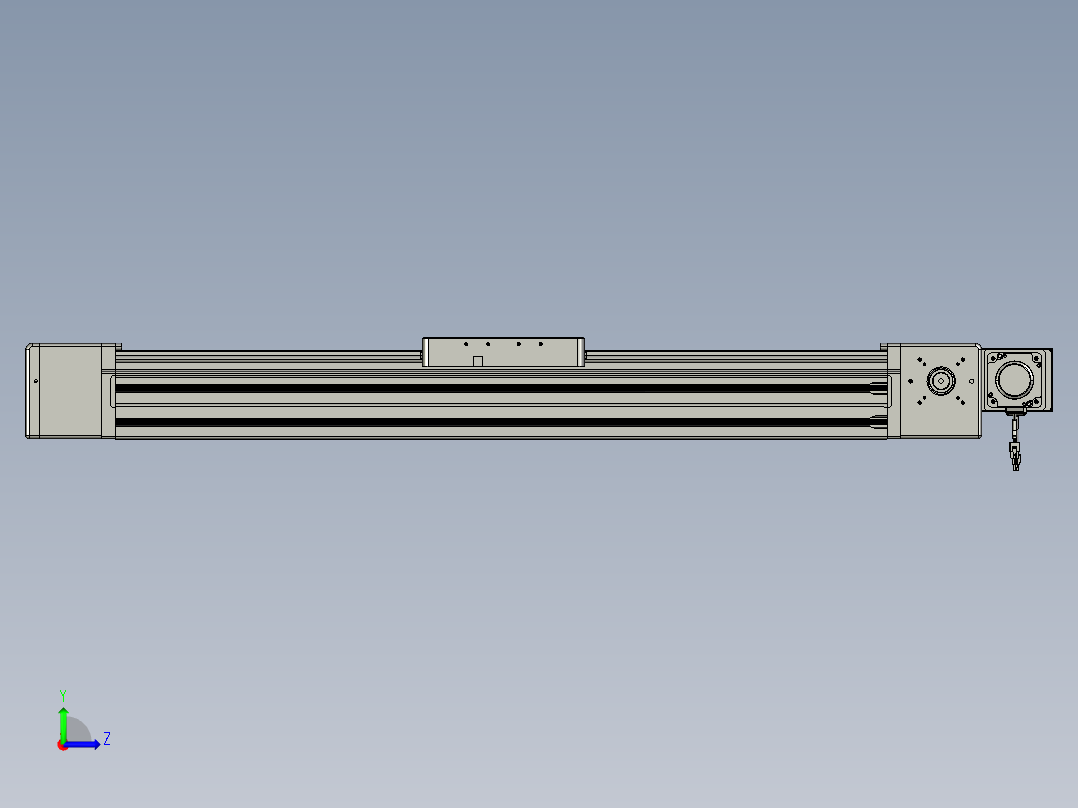 威洛博直线电机模组EB20-L224-S850-BL-ZP75-MS3-5K左视图