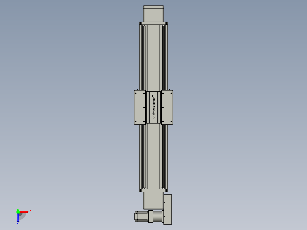 威洛博直线电机模组EB20-L224-S850-BL-ZP75-MS3-5K俯视图