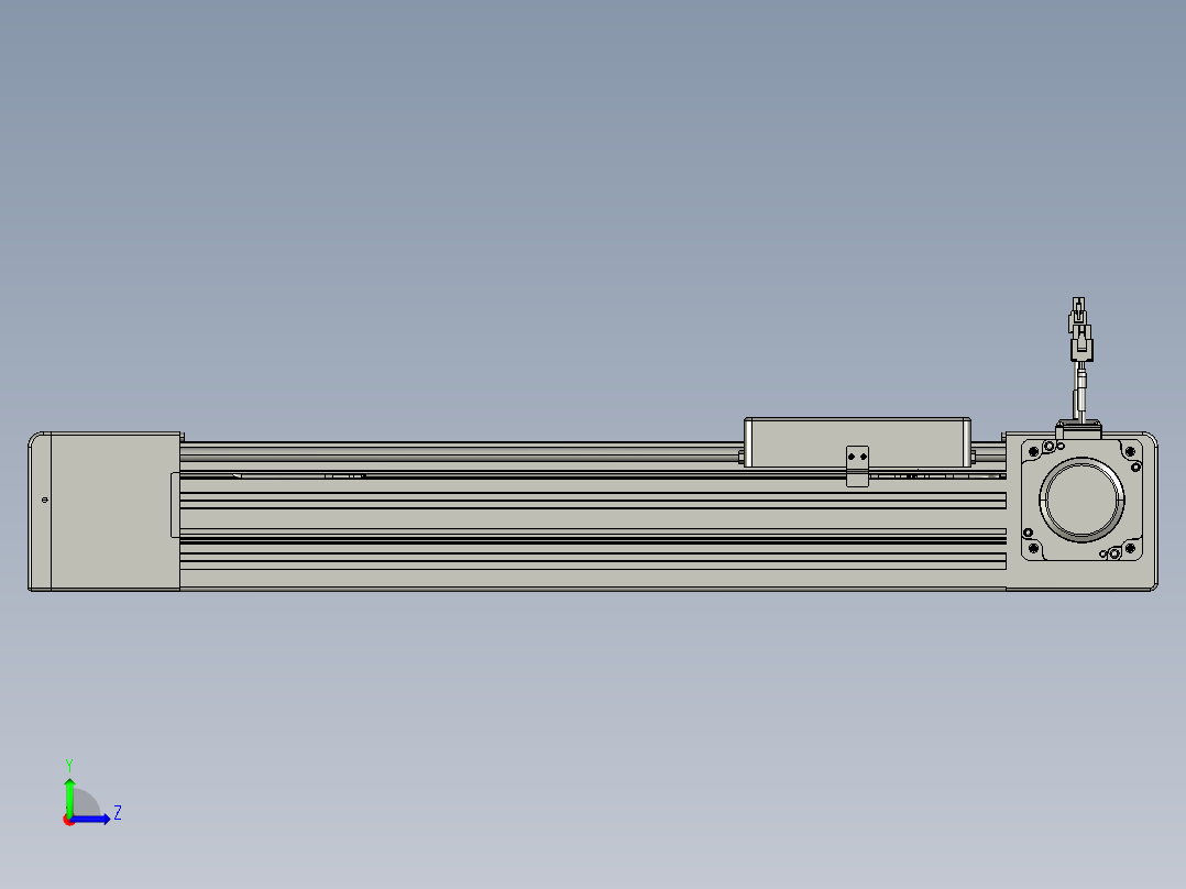 威洛博直线电机模组EB8-L200-S350-R-P75-MS3左视图