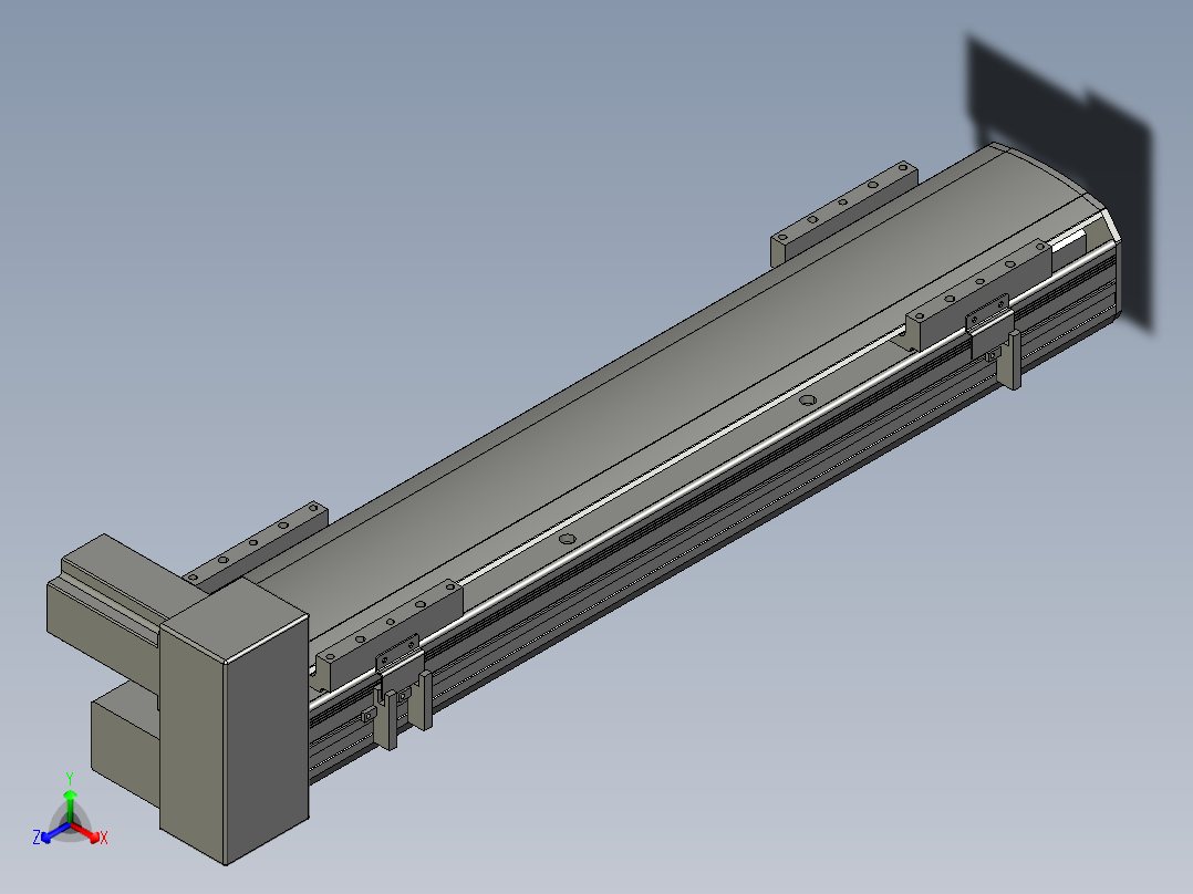 直线模组WG-LHB12-S450-RU设计图纸